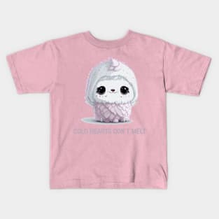 cold hearts don´t melt Kids T-Shirt